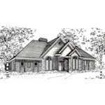 Traditional House Plan Front of Home - Gwen Hill Luxury Home 060D-0318 - Shop House Plans and More