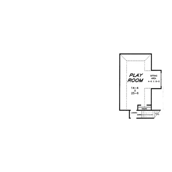 Traditional House Plan Attic Floor Plan - Mallard Trail Luxury Home 060D-0325 - Shop House Plans and More