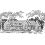 Ranch House Plan Front of Home - Valhalla Place Luxury Home 060D-0332 - Shop House Plans and More