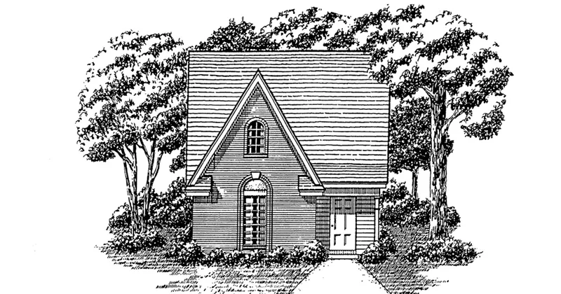 European House Plan Front of Home - 060D-0334 - Shop House Plans and More
