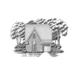 Ranch House Plan Front of Home - Valentine Narrow Lot Home 060D-0334 - Shop House Plans and More