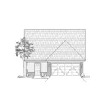 Rustic House Plan Front of Home - Twist Way Narrow Lot Home 060D-0339 - Shop House Plans and More