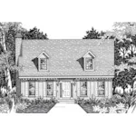 Cape Cod & New England House Plan Front of Home - Remington Hill Cape Cod Home 060D-0340 - Shop House Plans and More