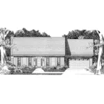 Country House Plan Front of Home - Ward Park Colonial Home 060D-0341 - Shop House Plans and More