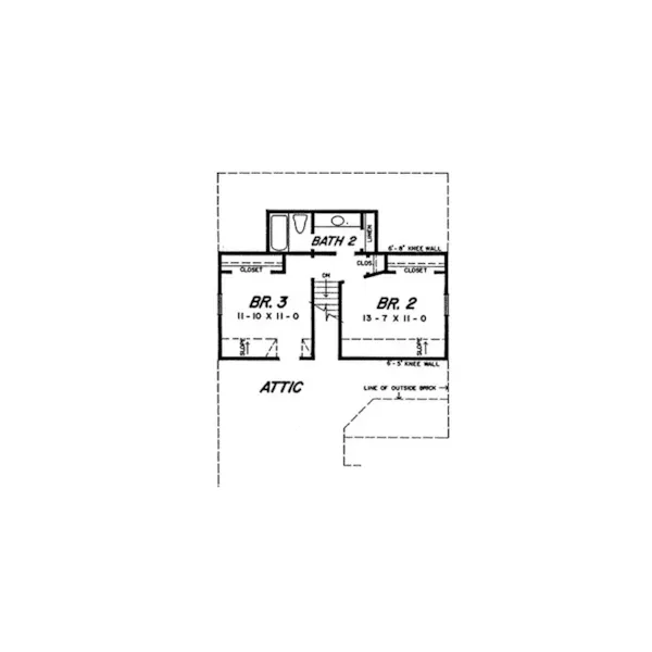 European House Plan Second Floor - Clarendon Bay Narrow Lot Home 060D-0347 - Shop House Plans and More