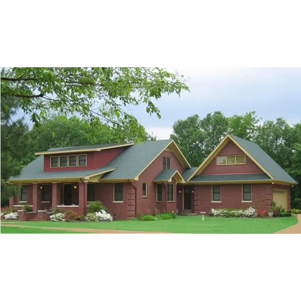 Traditional House Plan Front of Home - Crooked Bayou Bungalow Home 060D-0348 - Shop House Plans and More