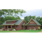 Traditional House Plan Front of Home - Crooked Bayou Bungalow Home 060D-0348 - Shop House Plans and More