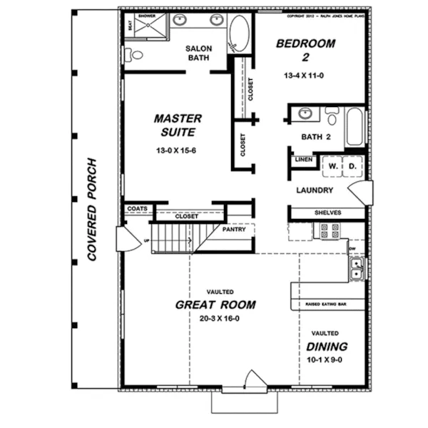 Tudor House Plan First Floor - Cantera Falls Rustic Home 060D-0349 - Shop House Plans and More