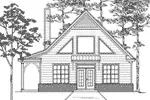 Tudor House Plan Front Elevation - Cantera Falls Rustic Home 060D-0349 - Shop House Plans and More