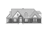 Rustic House Plan Front Elevation - Dillaway Craftsman Home 060D-0414 - Shop House Plans and More