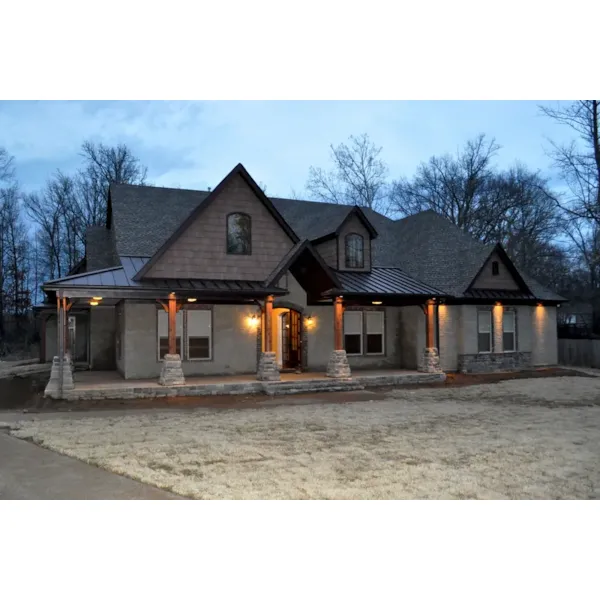 Rustic House Plan Front Photo 05 - Dillaway Craftsman Home 060D-0414 - Shop House Plans and More