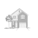 Ranch House Plan Front of Home - Wade Way Narrow Lot Home 060D-0429 - Shop House Plans and More