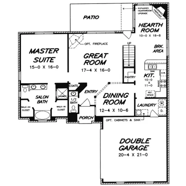 European House Plan First Floor - Vivaldi Bay European Home 060D-0434 - Shop House Plans and More