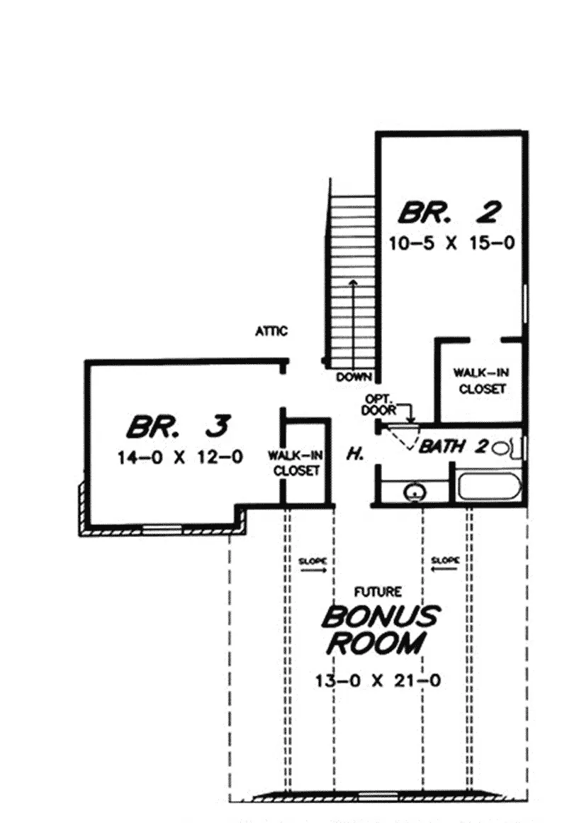 European House Plan Second Floor - 060D-0434 - Shop House Plans and More