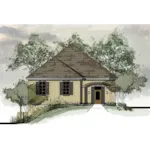 Ranch House Plan Front of Home - Sherwood Lane European Home 060D-0531 - Shop House Plans and More