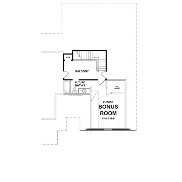 Bungalow House Plan Second Floor - Vaughn Hill European Home 060D-0532 - Shop House Plans and More