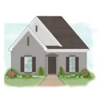 Rustic House Plan Front of Home - Raycroft Narrow Lot Home 060D-0545 - Shop House Plans and More