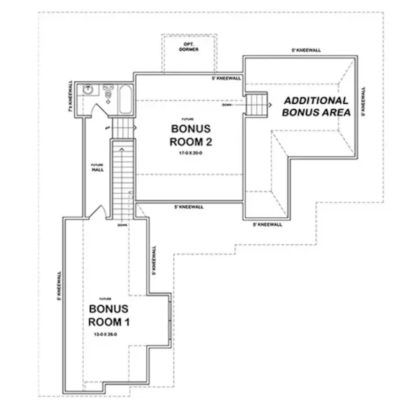 Ranch House Plan Second Floor - Corning Creek European Home 060D-0549 - Shop House Plans and More