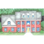 Traditional House Plan Front of Home - 060D-0596 - Shop House Plans and More