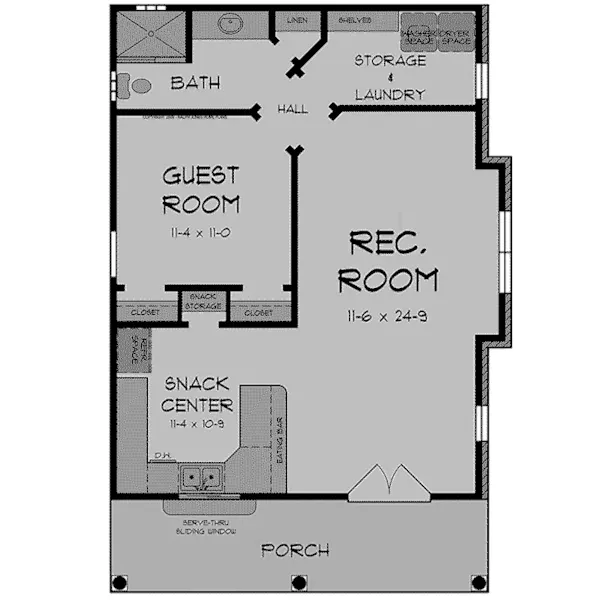 Beach & Coastal House Plan First Floor - Lupton Grove Country Cottage 060D-0602 - Shop House Plans and More