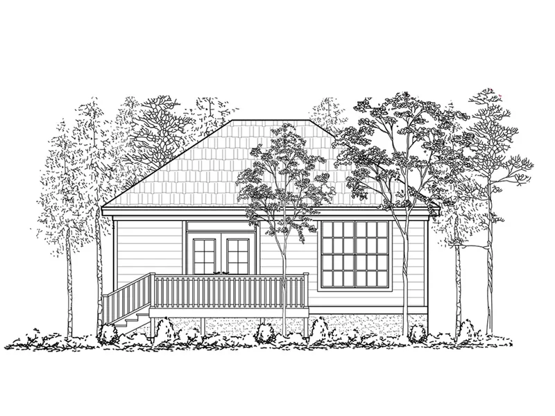 Country House Plan Front Image of House - Cady Lane Small Home 060D-0606 - Search House Plans and More