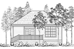 Country House Plan Rear Elevation - Cady Lane Small Home 060D-0606 - Search House Plans and More