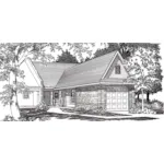 Front of Home - Harland Small Home 060D-0615 - Shop House Plans and More