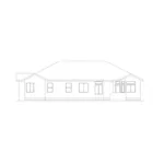 Ranch House Plan Rear Elevation - Laurel Ranch Home 061D-0002 - Shop House Plans and More