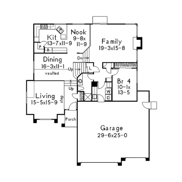 Florida House Plan First Floor - Rosemont Southwestern Style Home 061D-0004 - Shop House Plans and More