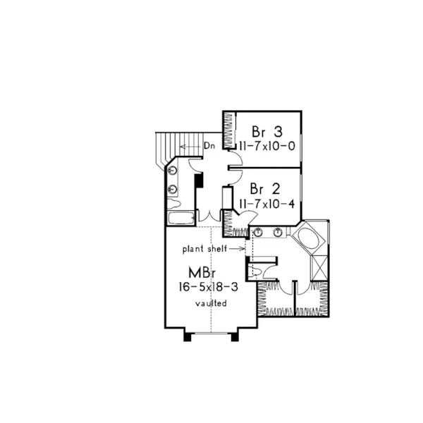 Florida House Plan Second Floor - Rosemont Southwestern Style Home 061D-0004 - Shop House Plans and More