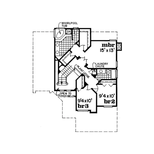 Sunbelt House Plan Second Floor - Flora Hill Neoclassical Home 062D-0008 - Search House Plans and More