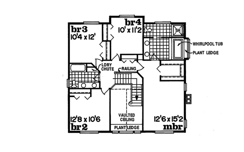 Country House Plan Second Floor - Wrexham Country Farmhouse 062D-0015 - Shop House Plans and More