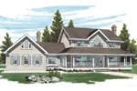 Large Traditional Farmhouse Style Home With Covered Front Porch