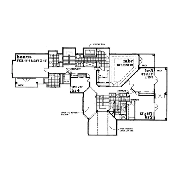 Luxury House Plan Second Floor - Pebble Hill Terrace Luxury Home 062D-0017 - Shop House Plans and More