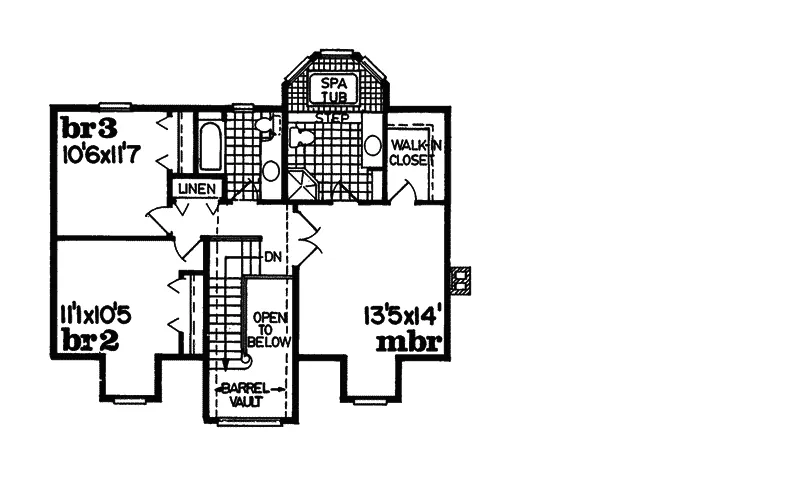Country House Plan Second Floor - Lawrence Country Home 062D-0040 - Shop House Plans and More