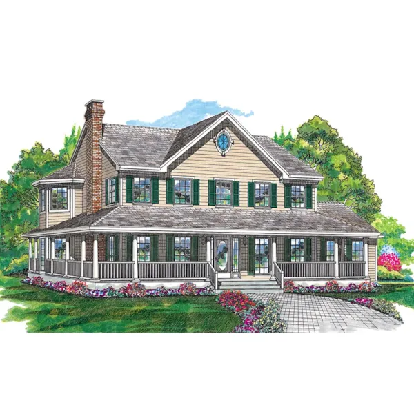 Traditional Farmhouse Feeling With This Home