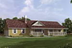 Country Ranch House With Covered Front Porch