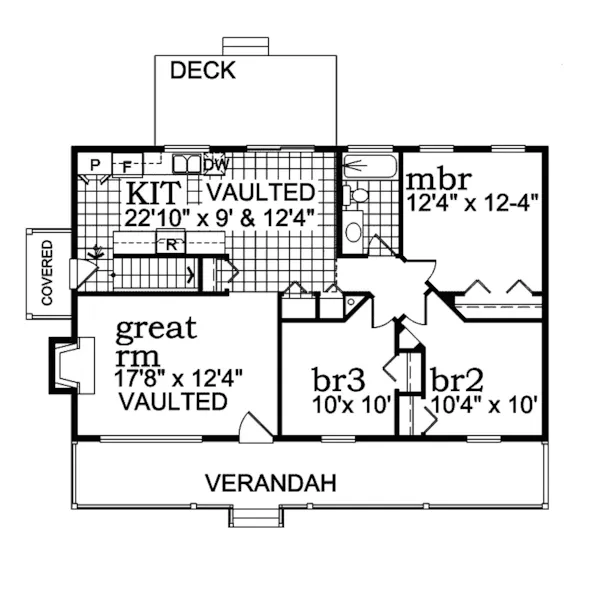 Country House Plan First Floor - Kensington Manor Farmhouse 062D-0061 - Search House Plans and More