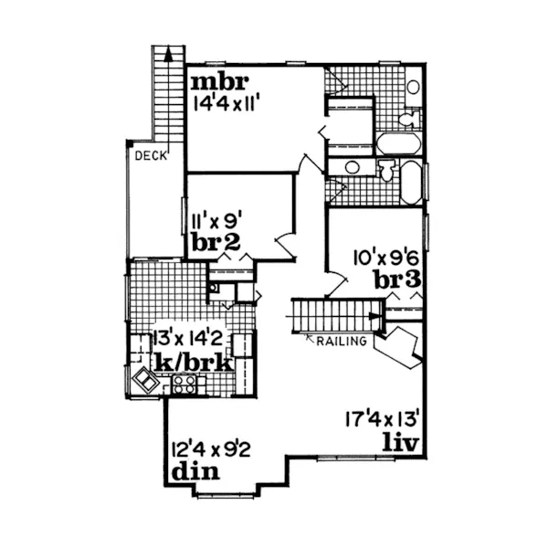 Traditional House Plan Second Floor - Stromsburg Traditional Home 062D-0086 - Shop House Plans and More