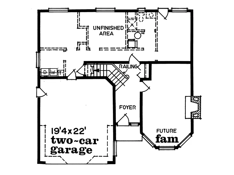 Modern House Plan First Floor - Murdochville Victorian Home 062D-0093 - Shop House Plans and More