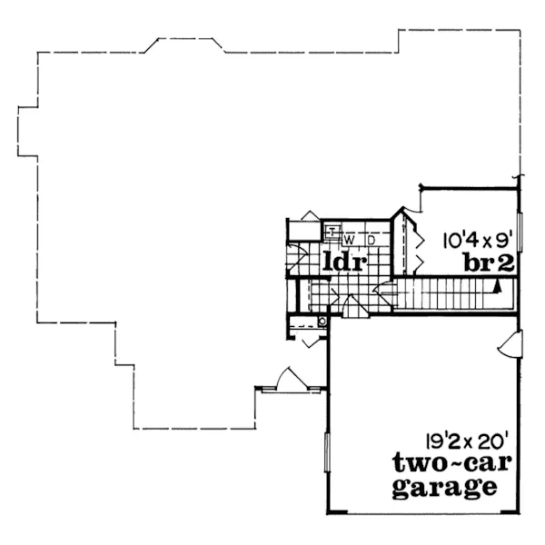 Traditional House Plan Optional Floor Plan - Seminole Ranch Home 062D-0097 - Shop House Plans and More