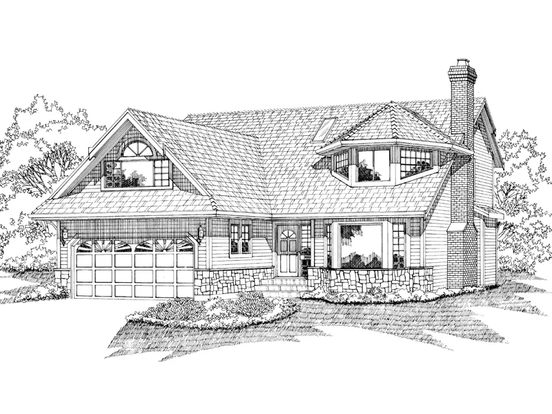 Country House Plan Front of Home - Amberg Victorian Home 062D-0103 - Search House Plans and More