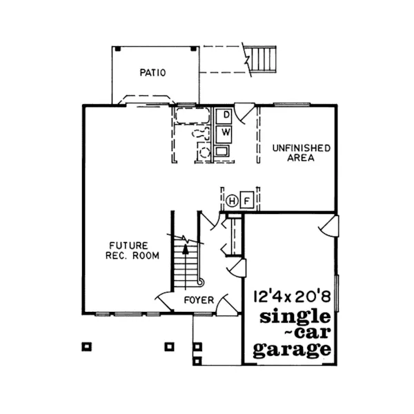 Adobe House Plans & Southwestern Home Design First Floor - Kearney Ranch Home 062D-0105 - Search House Plans and More