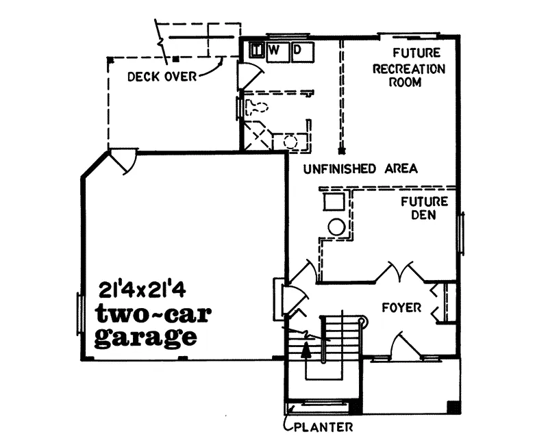 Country House Plan First Floor - Tasia Traditional Home 062D-0108 - Shop House Plans and More