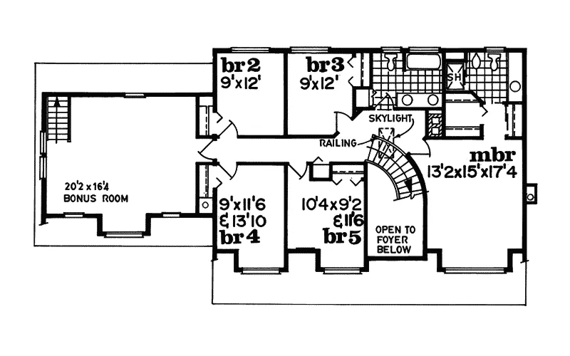 Country House Plan Second Floor - Newbury Crossing Country Home 062D-0116 - Shop House Plans and More
