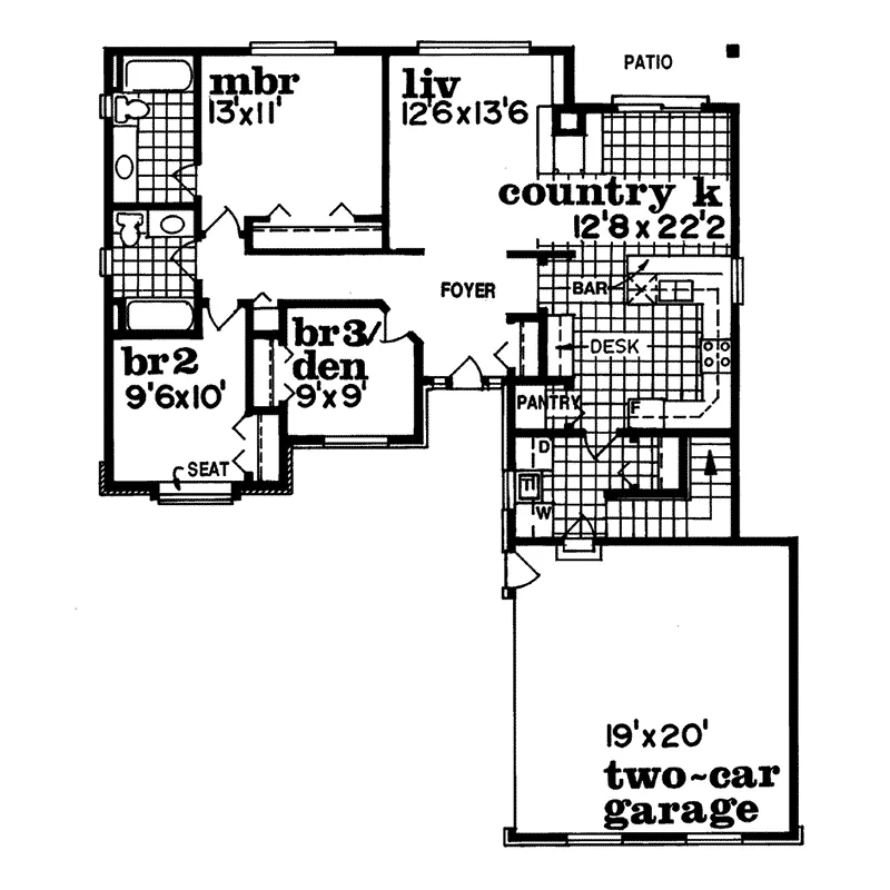 Adobe House Plans & Southwestern Home Design First Floor - Sanborn Bay Vacation Home 062D-0119 - Shop House Plans and More