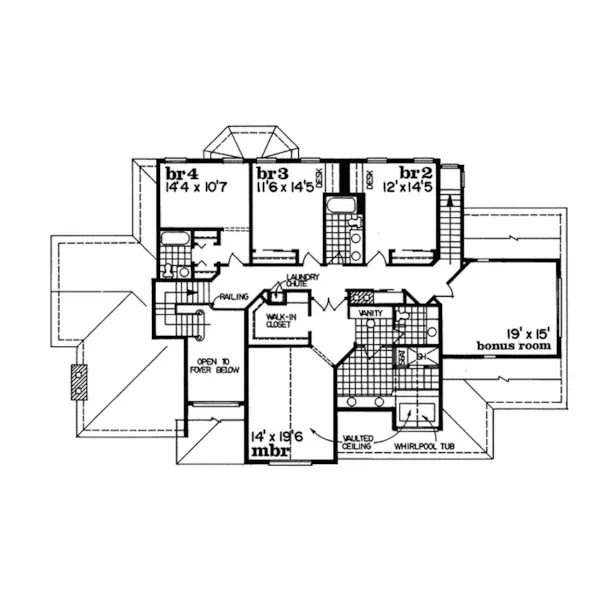 Modern House Plan Second Floor - Nieuport Luxury Home 062D-0129 - Shop House Plans and More