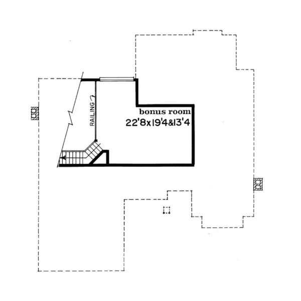 Traditional House Plan Bonus Room - Hillbrook Country Ranch Home 062D-0139 - Search House Plans and More