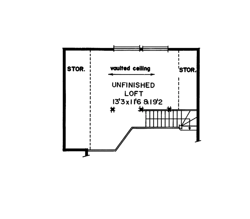 A-Frame House Plan Second Floor - Grand Mesa A-Frame Home 062D-0146 - Search House Plans and More