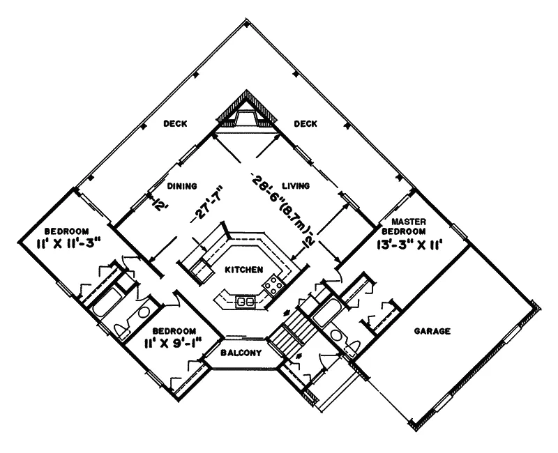 Florida House Plan First Floor - Kenyon Hollow Rustic Ranch Home 062D-0160 - Search House Plans and More